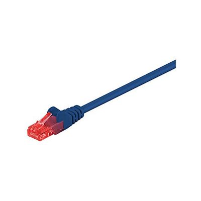 Goobay 95588 CAT 6 Câble de Liaison, U/UTP, Bleu, 1.5 m Longueur