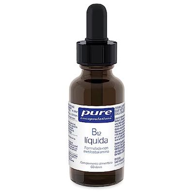PURE ENCAPSULATIONS B12 Liquida, Contribuye al Sistema Nervioso, Función Psicológica| Ayuda a Disminuir el Cansancio y la Fatiga, 30 ml