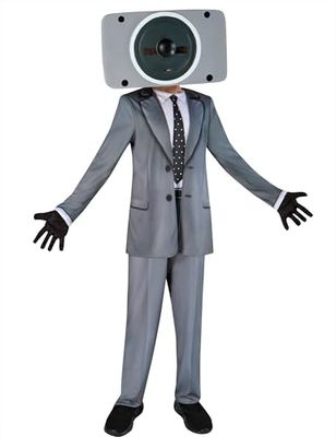 Rubies Costume officiel Skibidi Speakerman pour enfant, taille 7-8