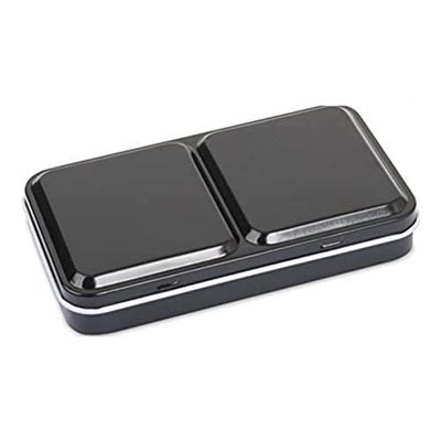 Honsell Jaxon Watercolour Heavy Duty Metal Empty Box for 12 Half or 6 Whole Bowls with Fold Out Palette and Thumb Ring, Multi-Colour