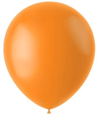 Folat - Ballonnen Tangerine Orange Mat 33cm - 10 stuks