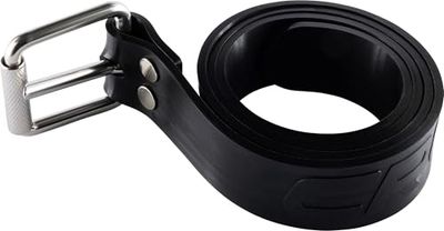 CRESSI Unisex volwassenen serpent siliconen Marseillaise riem zwart siliconen Marseille type duik en apneu riem, zwart, eenheidsmaat