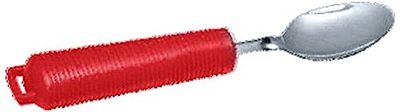 NRS Healthcare Red Handled Cutlery - Dessert Spoon