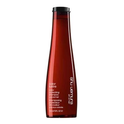 Shu Uemura, Brilliant Glaze Shampoo Color Lustre, Colour-Treated Hair, Enriched with Rose Oil and Goji Berry Extract, to Preserve Shine and Colour, 300 ml