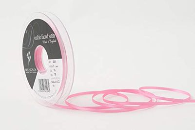 Berisfords 3501 Nastro di Raso Double Face, Poliestere, Rosa Zucchero, 3 mm, 30 unità