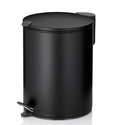 kela Cosmetic bin, Metal, Black, 5 L
