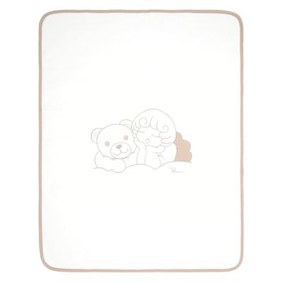 Couverture d'hiver avec Teddy et Ange