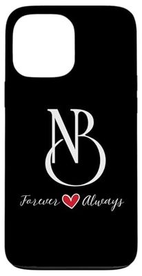 B & N Iniziali di coppia, Matrimonio, Anniversario, inaugurazione della casa Custodia per iPhone 13 Pro Max