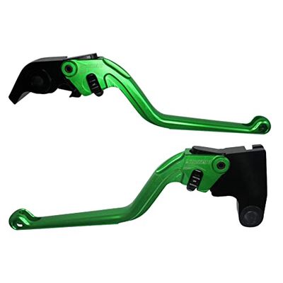 ACCOSSATO Paire de leviers verts pour Triumph Speed Triple 1050 de 2011 à 2015 (CC 1050)