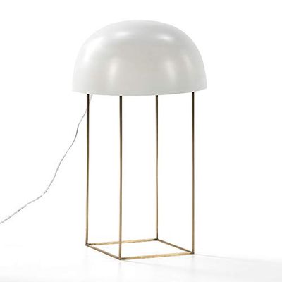 SOBREMESA LAMPARA 20X33X70 METAL DORADO/BLANCO MET HOSE