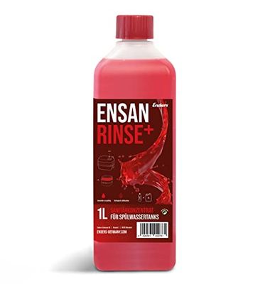 Enders Ensan Rinse+ Liquido wc quimico microbiológico 1 l - Liquido wc caravana para tanques de aguas residuales, aseos portátiles - liquido para wc quimico certificación Blauer Engel 4978