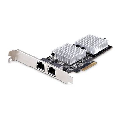 StarTech.com Scheda di Rete PCIe a 2 Porte 10GbE - Scheda Adattatore di Rete PCI Express Six-Speed con Jumbo Frame per PC/Server, Scheda di Interfaccia LAN/NIC 10GBASE-T e NBASE-T (ST10GSPEXNDP2)