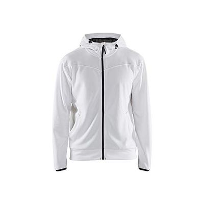 Blaklader 336325261098L Zip Hoodie White/Dark Grey, Large