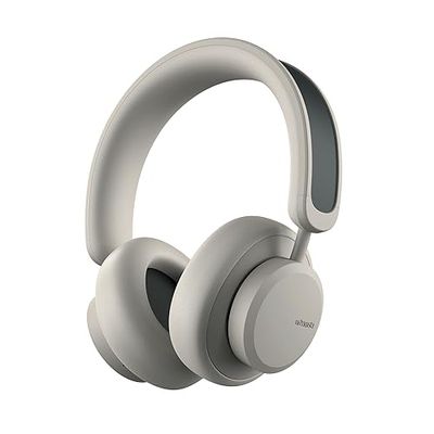 Urbanista Los Angeles Solar Powered Wireless Over Ear Headphones, Infinite Playtime Active Noise Cancelling Bluetooth 5.0 Headphones, Self Charging ANC Earphones with On Ear Detection, Desert Grey
