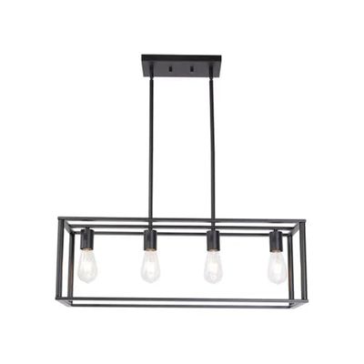 blendend Lámpara colgante de metal E27, 4 vías, varilla ajustable, ideal para iluminar espacios y decorar interiores.