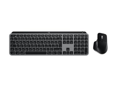 Logitech MX Keys S Combo for Mac, tastiera wireless con poggiapolsi, tastiera illuminata, mouse a scorrimento rapido, Bluetooth USB C per MacBook Pro/MacBook Air/iMac/iPad - QWERTY