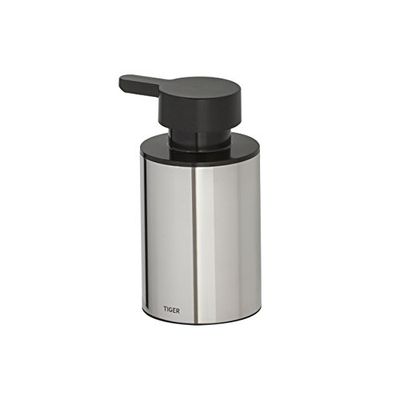 Tiger Colar Dispenser per Sapone Liquido Indipendente, Acciaio (Inox Lucidato), 6.5 x 12.2 x 8.1 cm