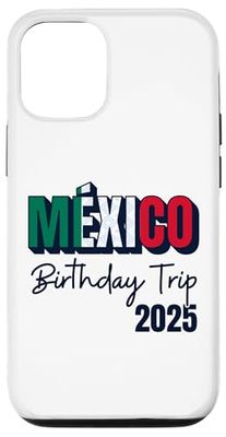 Mexico Birthday Trip 2025 Bday Vacation Party Crew Cruise Carcasa para iPhone 12/12 Pro