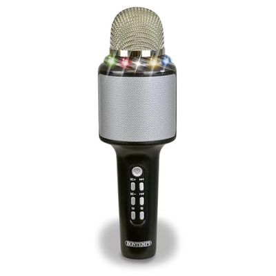 Bontempi Microphone Karaoké Sans Fil Jouet, 0-14 ans, Microphone Sans Fil, Effets D'éclairage Dynamiques
