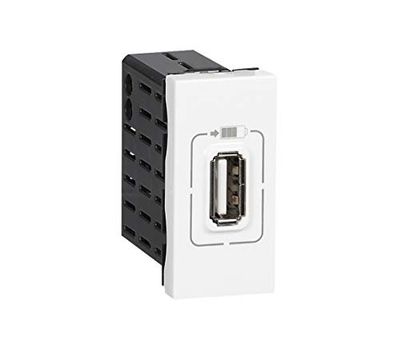 Legrand Mosaico - Alimentador USB mosaic 1 módulo branco