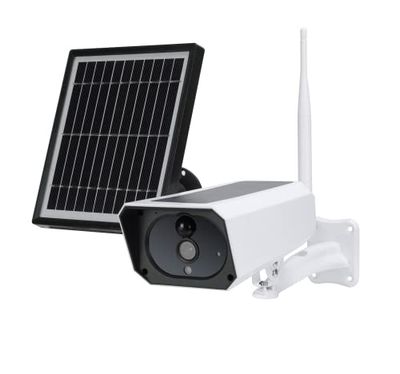 TELLUR Smart Outdoor Security Camera, Solar, Wireless, Full HD, App and Smartphone Notification, PIR Motion Detection, 8 m, Night Vision, Two-Way Audio, IP65 Waterproof
