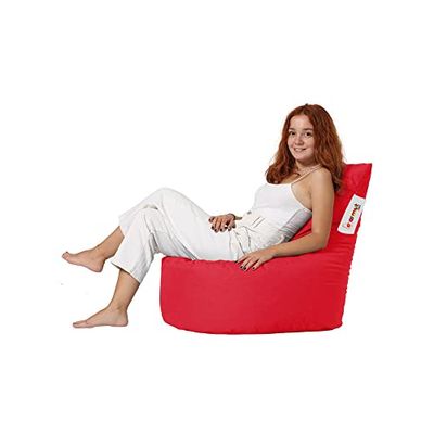 Fauteuil pouf rouge