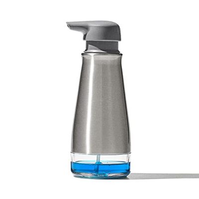OXO 13331100 Distributeur de Savon moussant en Acier Inoxydable Transparent