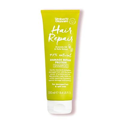 Umberto Giannini Hair Repair Shampoo - For Dry & Damaged Hair - Vegan and Cruelty Free 250ml