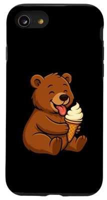 Bear Ice Cream Zoo Animal Lover Kawaii Boys Girls Kids Case for iPhone SE (2020) / 7 / 8