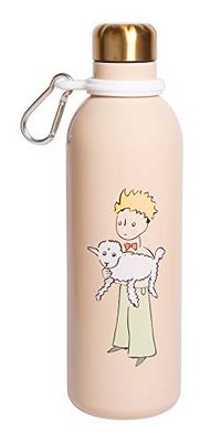 Bottiglia termica 500 ml Il Piccolo Principe, borraccia termica con doppia parete in acciaio inox, chiusura ermetica, BPA free, con moschettone per lo zaino