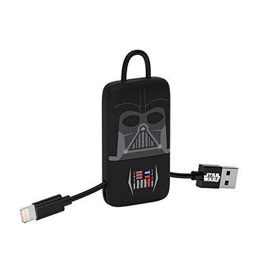 Tribe Star Wars Câble Lightning vers USB 22 cm pour iPhone 7/7 Plus 6/6 Plus/iPhone 6S/6S Plus iPhone 5/5s/5c iPad Air iPad Mini Motif Darth Vader (Apple MFI Certifié)
