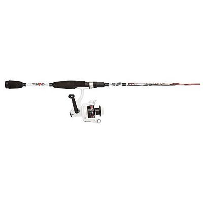 Abu Garcia Iaconelli, Set di Canna e Mulinello Unisex Adulto, Bianco/Rosso, 1.83 m |3-15g