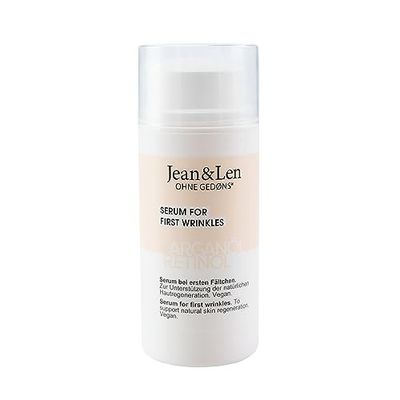 Jean & Len Sérum régénérant à l'huile d'argan & rétinol, pour les premières rides, favorise la régénération naturelle de la peau, sérum pour le visage, sans parabènes ni silicones, végétalien, 30 ml