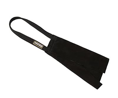 Dingo Gear - Trapo de Piel con 1 Mango para Entrenamiento de Perro (23 cm), Color Negro