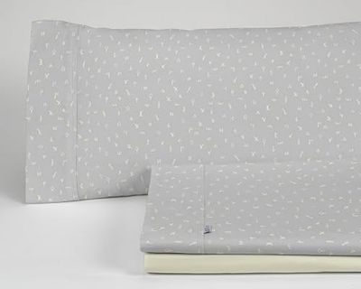 Colcha/Cubrecama de algodón reciclado Bali color Blanco para cama de 90 cm.