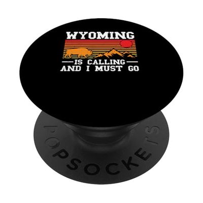 Wyoming Is Calling for Outdoor Lovers and Nature Fans PopSockets Adhesive PopGrip