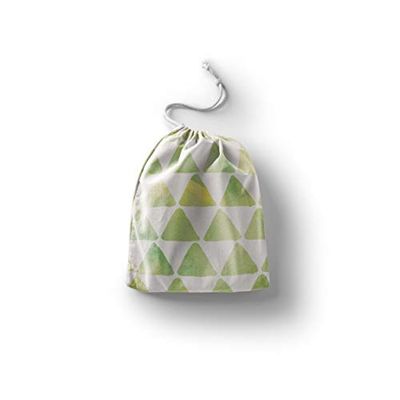 Bonamaison Printed Cotton Produce Bag with Drawstring, Reusable Grocery Bag, Biodegradable Eco-Friendly Bags, Travel Pouch, Sachet Bags, Shopping Bag, Eco Friendly, Foldable, Size: 20x30 Cm