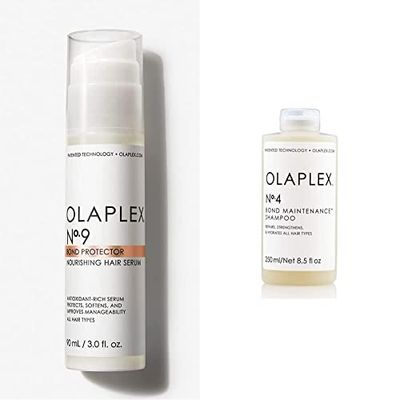 OLAPLEX No.9 Protective Hair Serum, 90 ml (Pack of 1) & No.4 Bond Maintenance Shampoo, 250 ml (Pack of 1)