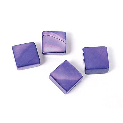 parelmossel, vierkant, glanzend, marineblauw, 30 x 30 mm, 250 g, 37 u, ca.