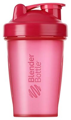 BlenderBottle Classic Botella de agua | Botella mezcladora de batidos de proteínas | con batidor Blenderball | libre de BPA | 590ml - Pink