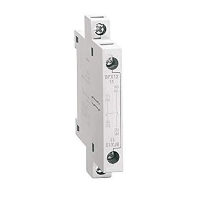 Contact auxiliaire avec connexion à vis, pour BF à 2 NC, 8 x 1 x 6,3 cm, blanc (référence : BFX1202)