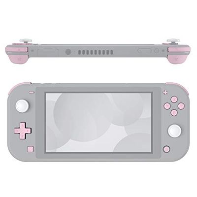 eXtremeRate Botones de ABXY Dpad Home Captura Volumen L R ZL ZR Gatillos, Teclas con Herramientas Compatible con Nintendo Switch Lite - Sin Consola Portátil, Rosa Sakura
