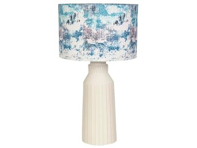 LAMPARA CERAMICA BLANCA C/PANT E27
