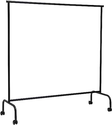 MAUL Perchero de fila MAULlimbo, armario móvil y elegante para salas de eventos, ferias y oficinas, estable y elegante perchero de metal para chaqueta y abrigo, negro