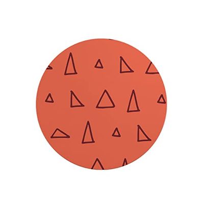Questo Casa, Ronde digitaal bedrukte muismat, antislip onderkant, voor kantoor en thuis, diameter: 22 cm