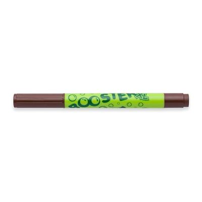JOLLY Booster XL, 12 crayons, brun moyen, feutres de coloriage rechargeables et non toxiques, pour les jeunes enfants à partir de 3 ans, encre lavable