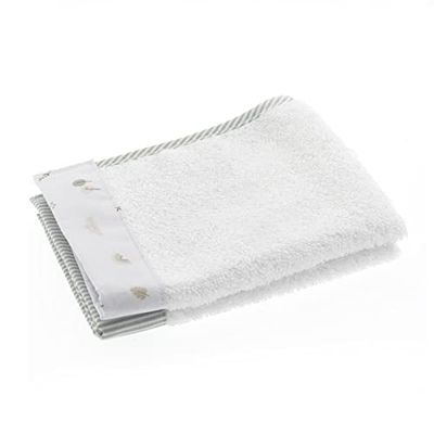 Cambrass - Lot de 2 Serviettes éponge pour bébé Super absorbantes avec Fibre de Tencel-Greeny Vert 25 x 35 x 1 cm