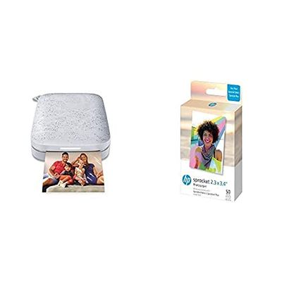 HP Sprocket 200 imprimante photo Sans encre 313 x 400 DPI 2" x 3" (5x7.6 cm) & 2.3x3.4" Papier photo Zink de qualité supérieure (50 feuilles)