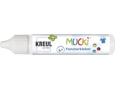 Kreul Mucki 42799 Colle pour fenêtre 29 ml Sans paraben, sans gluten, sans lactose, végétalien, sans solvant, inodore, lavable, convient pour la décoration et les travaux manuels