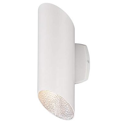 Temara - Lampada da parete da esterni a LED, dimmerabile, Up and Down, con finiture bianche, 6111140ATE